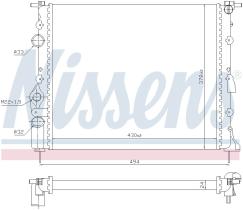 Nissens 639371 - RADIADOR DACIA LOGAN I(04-)1.4 I