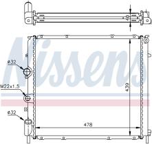 Nissens 63854A - RADIADOR RENAULT KANGOO I(98-)1.5 D