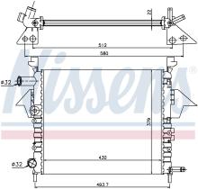 Nissens 63856 - RADIADOR RENAULT TWINGO I(93-)1.2 I