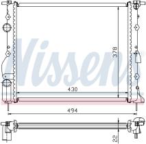 Nissens 63884 - RADIA RENAULT KANGOO 1.2I -AC (99>) NISSAN KUBISTAR 1.2I -AC