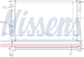 Nissens 63925 - RADIADOR RENAULT R 19(88-)1.4 I