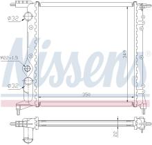 Nissens 639261 - RADIADOR RENAULT CLIO I(90-)1.2