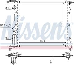 Nissens 639271 - RADIA RENAULT CLIO I 1.2/1.4/EXPRESS II/R19 (MOTOR ENERGY)