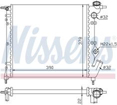 Nissens 63929 - RADIADOR RENAULT R 19(88-)1.2