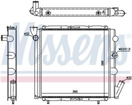 Nissens 63934A - RADIA RENAULT EXPRESS I /SUPER 5 1.6D (84>91)