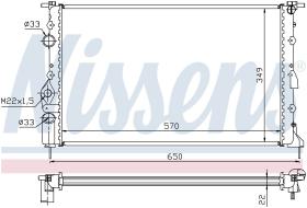 Nissens 639391 - RADIA RENAULT MEGANE I/SCENIC 1.6/2.0/1.9DCI -AC (95>)