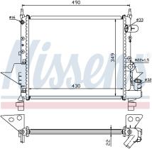 Nissens 63949 - RADIA RENAULT TWINGO 1.2I -AC (3/93>12/96)