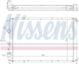 Nissens 63977A - RADIADOR RENAULT MEGANE I(95-)1.9 D