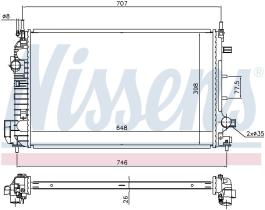 Nissens 640302 - RADIADOR SAAB 9-3(YS3F)(02-)1.9 TID