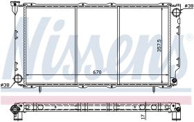 Nissens 64087 - RADIADOR SUBARU LEGACY(BC.BJ.BF)(89