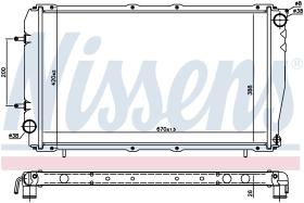 Nissens 641111 - RADIADOR SUBARU IMPREZA (GF.GC)(92-