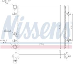 Nissens 641011 - RADIADOR SEAT LEON(1M1)(99-)1.4 I 1