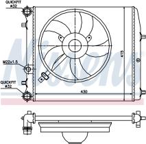 Nissens 64103 - RADIADOR SEAT IBIZA III(6L)(01-)1.2