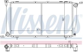 Nissens 64112 - RADIADOR SUBARU FORESTER(SF)(97-)2.