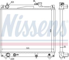 Nissens 64159 - RADIA RADIADOR SUZUKI VITARA(ET.TA)(88-)2