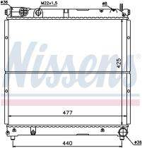 Nissens 64164 - RADIADOR SUZUKI JIMNY II(SJ)(81-)1.