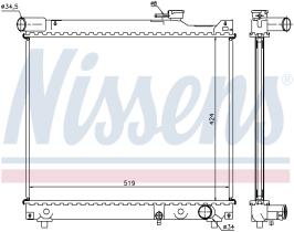 Nissens 64165 - RADIA SUZUKI VITARA/GRAND VITARA 2.0TD MOTOR RF