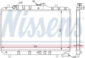 Nissens 64168 - RADIADOR SUZUKI BALENO(EG)(95-)1.8