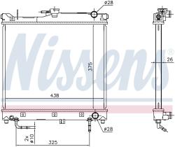 Nissens 641753 - RADIADOR SUZUKI SAMURAI II(JB)(98-)