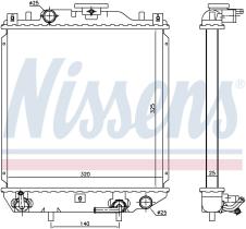 Nissens 641754 - RADIADOR SUZUKI ALTO(HA11)(95-)1.0