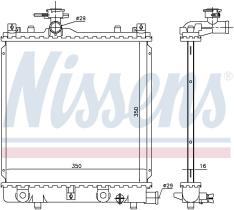 Nissens 641774 - RADIADOR SUZUKI WAGON R+(MM)(00-)0.