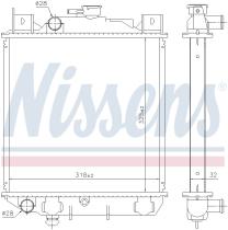 Nissens 64182 - RADIADOR SUZUKI SWIFT I(AA)(83-)1.0