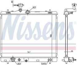 Nissens 64258 - RADIADOR SUZUKI SWIFT IV(FZ.NZ)(10-