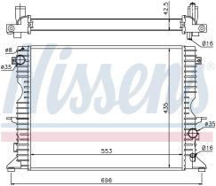 Nissens 64311A - RADIA LAND ROVER DEFENDER 2.5 TD5 (97>)