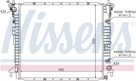 Nissens 64317 - RADIADOR SSANG YONG RODIUS(05-)2.7