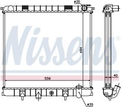 Nissens 64319A - RADIADOR RANGE ROVER II(LP)(94-)4.0