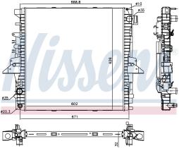 Nissens 64333 - RADIADOR LAND ROVER DISCOVERY IV(LA