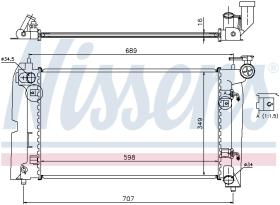 Nissens 646321 - RADIA TOYOTA COROLLA 1.4/1.6 (1/02>) M/A