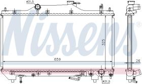 Nissens 64642A - RADIADOR TOYOTA AVENSIS(T22#)(97-)2