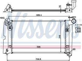 Nissens 64646A - RADIADOR TOYOTA AVENSIS(T25#)(03-)1