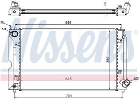 Nissens 64647A - RADIA TOYOTA AVENSIS (03>)COROLLA  2.0D D4D (00>)