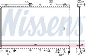 Nissens 64657 - RADIADOR TOYOTA PREVIA/ESTIMA(R3#.R