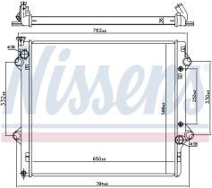 Nissens 64661 - RADIADOR LEXUS GX I(UZJ100)(02-)470