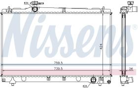 Nissens 64670A - RADIADOR TOYOTA AVENSIS VERSO(ACM20