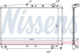 Nissens 646802 - RADIA TOYOTA PREVIA 2.0 D4D (3/01>)