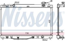 Nissens 646808 - RADIADOR TOYOTA CAMRY(XV4#)(07-)2.4