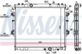 Nissens 64681 - RADIA TOYOTA HILUX 2.5/3.0TD D4D (05>) MAN 16MM