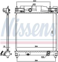 Nissens 646816 - RADIADOR TOYOTA IQ(KGJ10.NGJ10.NUJ1