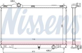 Nissens 646817 - RADIADOR LEXUS GS III(GRS190.URS190