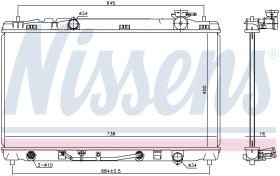 Nissens 646844 - RADIADOR LEXUS ES V(XV40)(06-)240