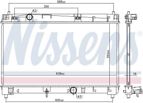 Nissens 646847 - RADIADOR TOYOTA YARIS/ECHO II(#P90)