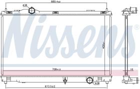 Nissens 646856 - RADIADOR LEXUS GS III(GRS190.URS190