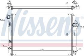 Nissens 646873 - RADIA TOYOTA YARIS 1.5 HIBRID (12/10>)