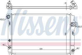 Nissens 646873 - RADIA TOYOTA YARIS 1.5 HIBRID (12/10>)