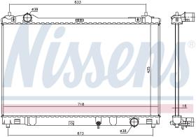 Nissens 646874 - RADIADOR LEXUS GS IV(AWL10.GRL10.GW