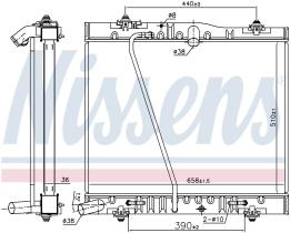 Nissens 646885 - RADIADOR TOYOTA HI-ACE(01-)2.7 I 16